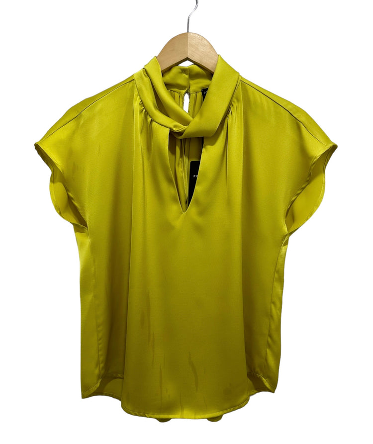 Peruzzi W24204 Satin Top chartreuse