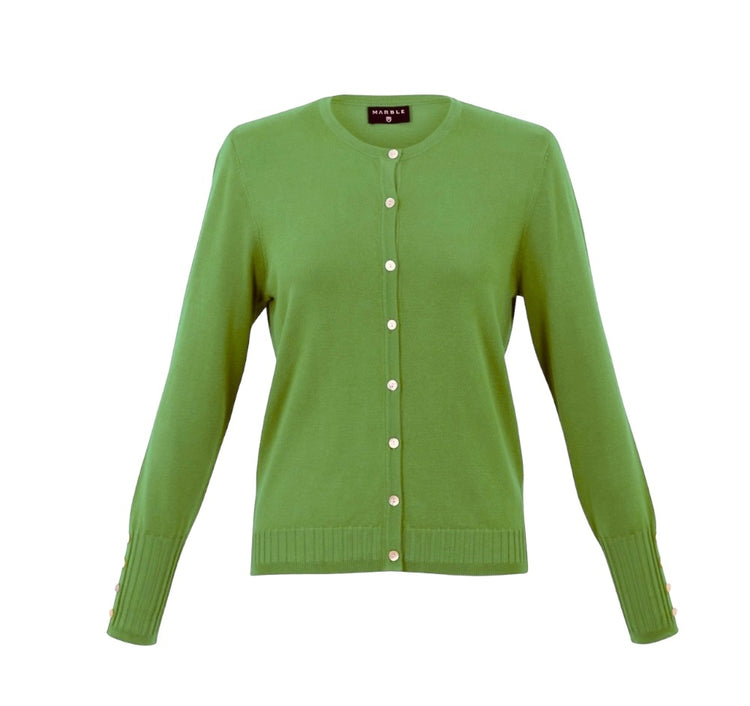 Marble 6500-221 Cardigan Chartreuse