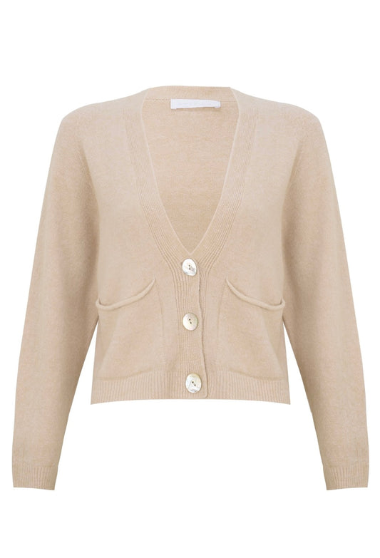 Amazing Pook Cropped Cardi Beige