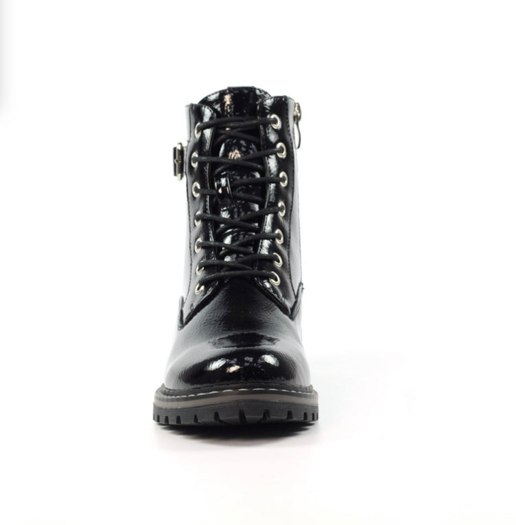 Lunar Parlour Black Patent Boots