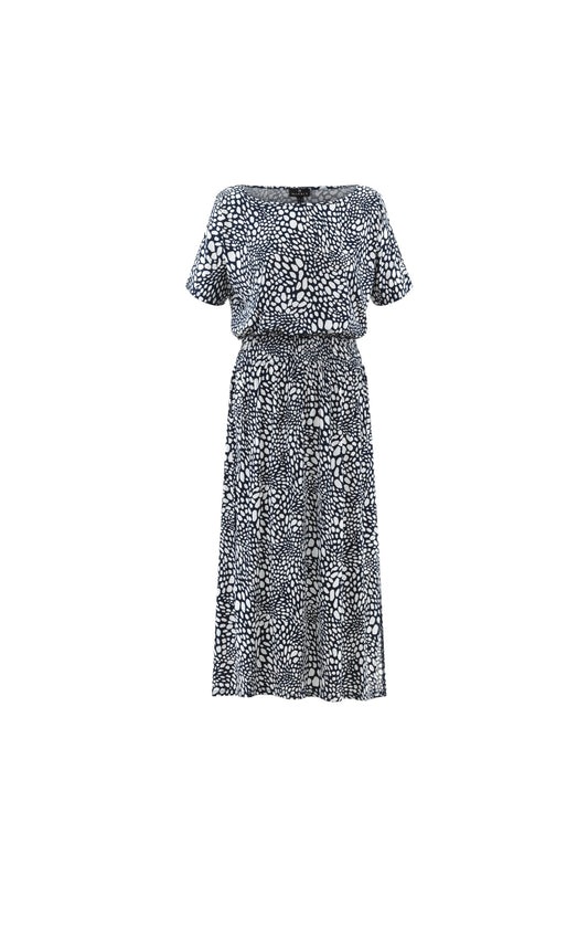 Marble Dress 7924 103 Navy