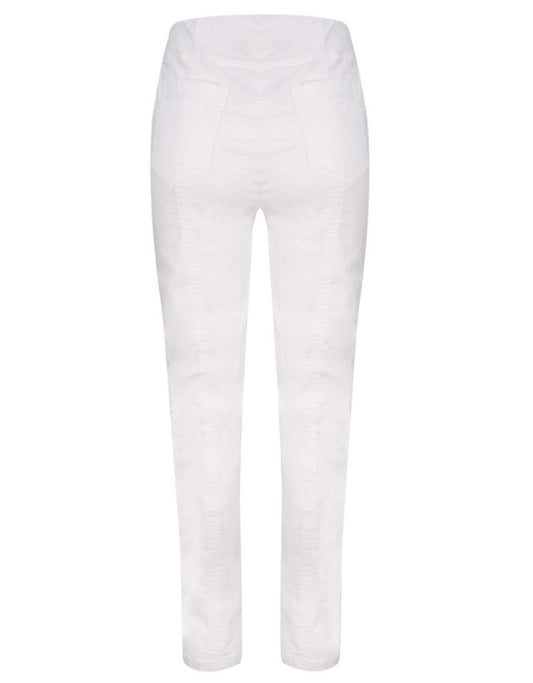 Robell 51580-5448/10 Bella Full Length Jeans White