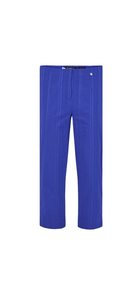 Robell 51576-54554 Seersucker Marie Crops Cobalt/67
