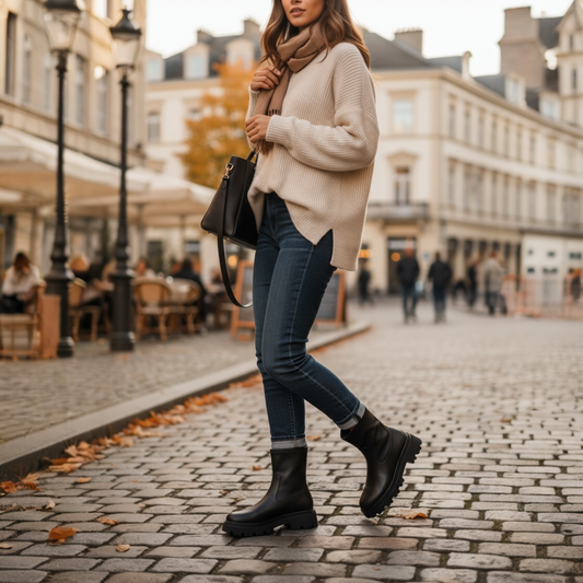 Xti Black Chunky Boots