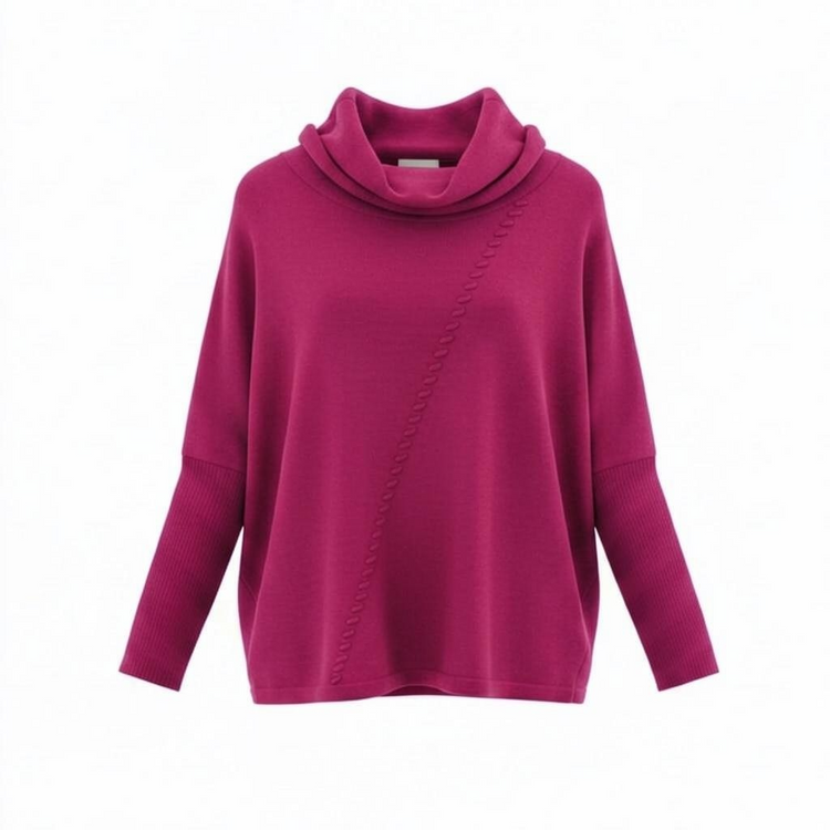 Pomodoro Plain Whipstitch Jumper 22650 (colour options)