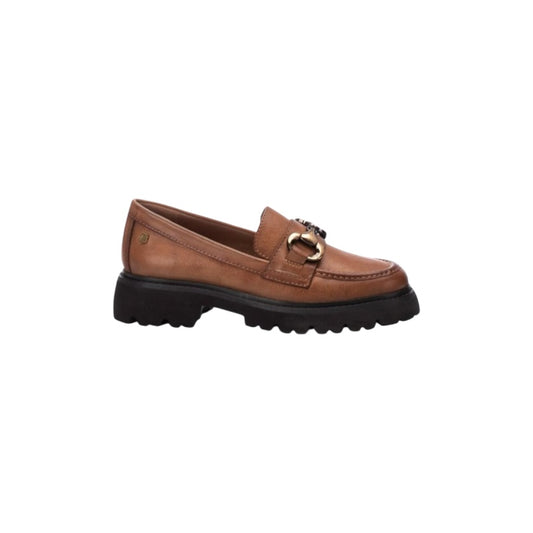 Carmela Tan Leather Loafers