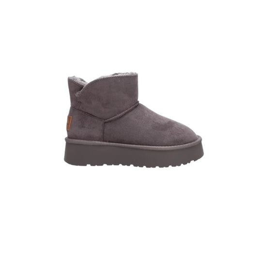 Xti Antelina Fur Lined Boots Grey