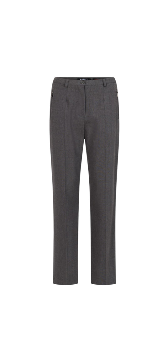 Robell Sahra Trousers Charcoal