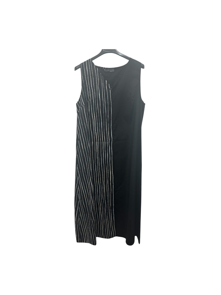 Peruzzi Broken Stripe Dress Black