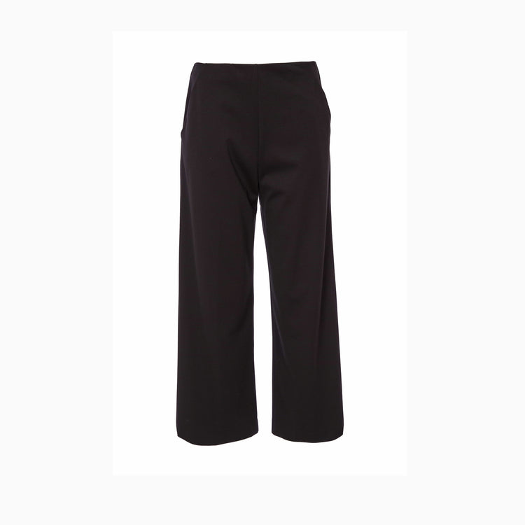 Naya Cropped Wide Leg Trousers Black