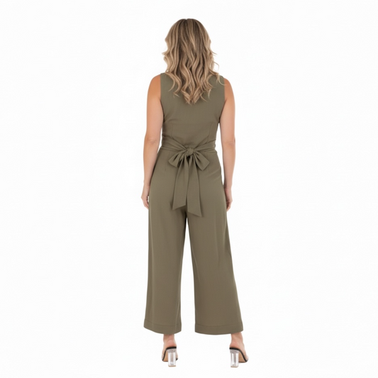 Calypso Wrap Jumpsuit Mocha