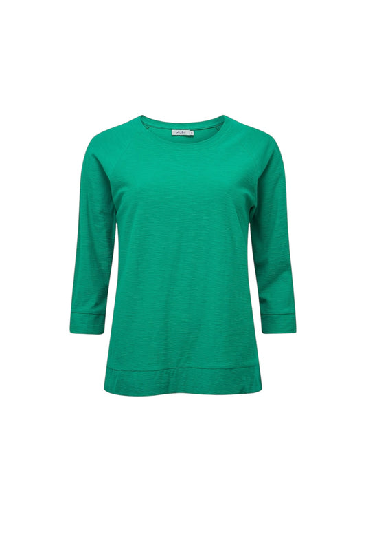 Adini Cotton Slub Becca Top - Peacock