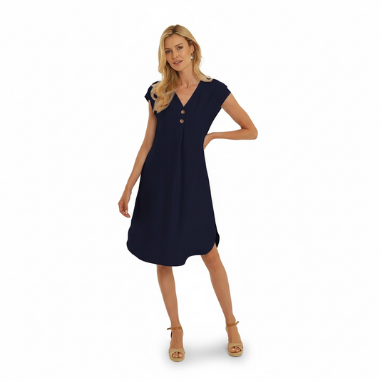 Pomodoro Dress Navy 22610