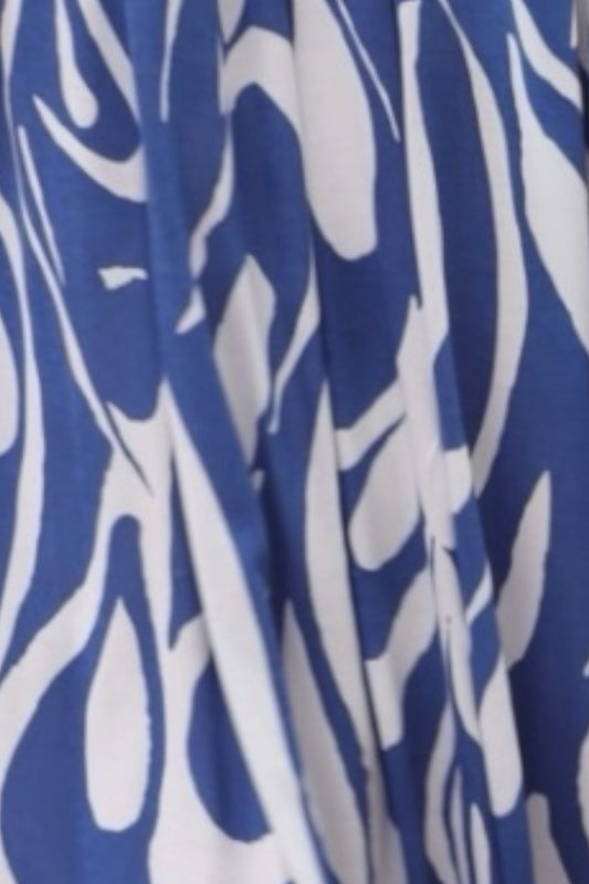 Pomodoro Swirl Maxi Dress Blue