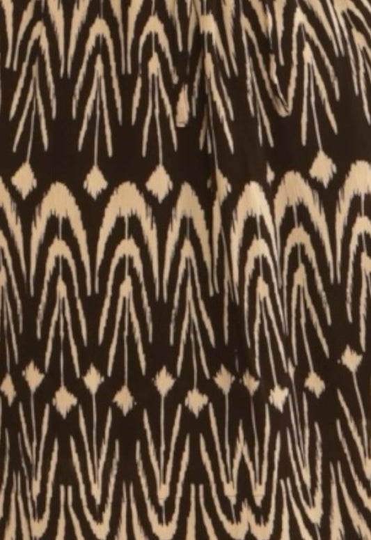 Pomodoro Tribal Drawstring Dress