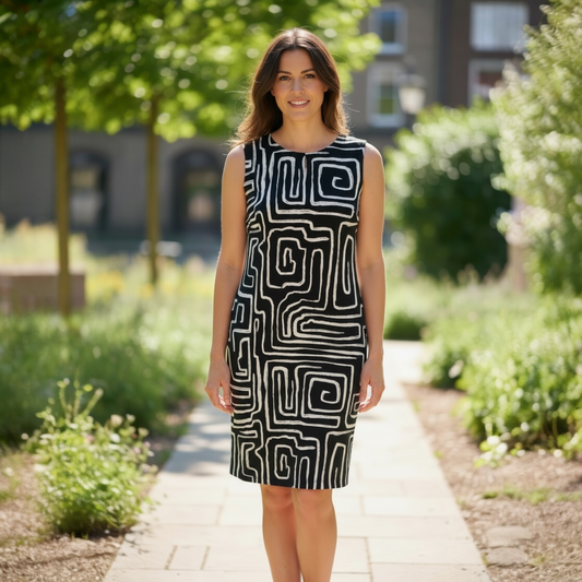 Pomodoro Graphic Shift Dress