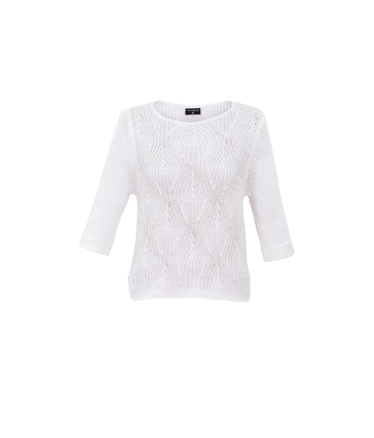 Marble Sweater 6912-102 White