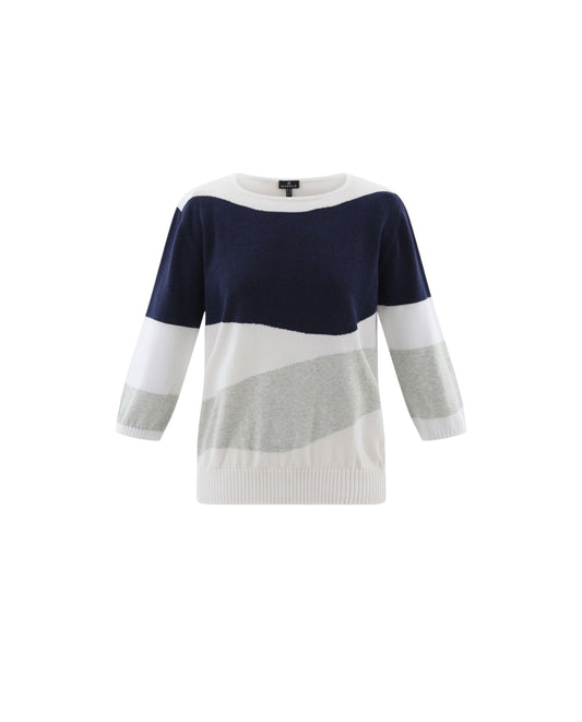 Marble Sweater 7895 106 Dove Grey Navy
