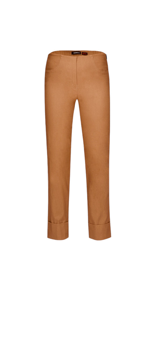 Robell Bella 09 Fleece Lined Trousers 51568-54025 Camel