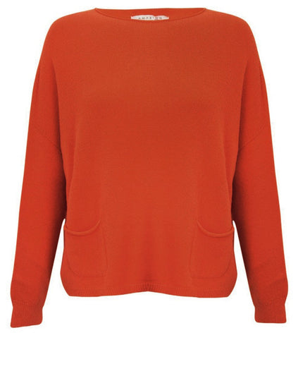 Amazing Jodie Pocket Jumper - Burnt Orange