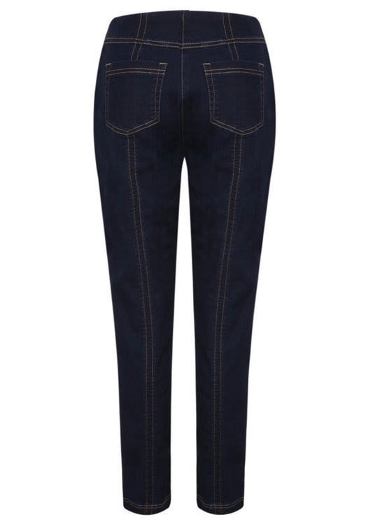 Robell 51580-5448/690 Bella Full length Jeans Navy/Stitching