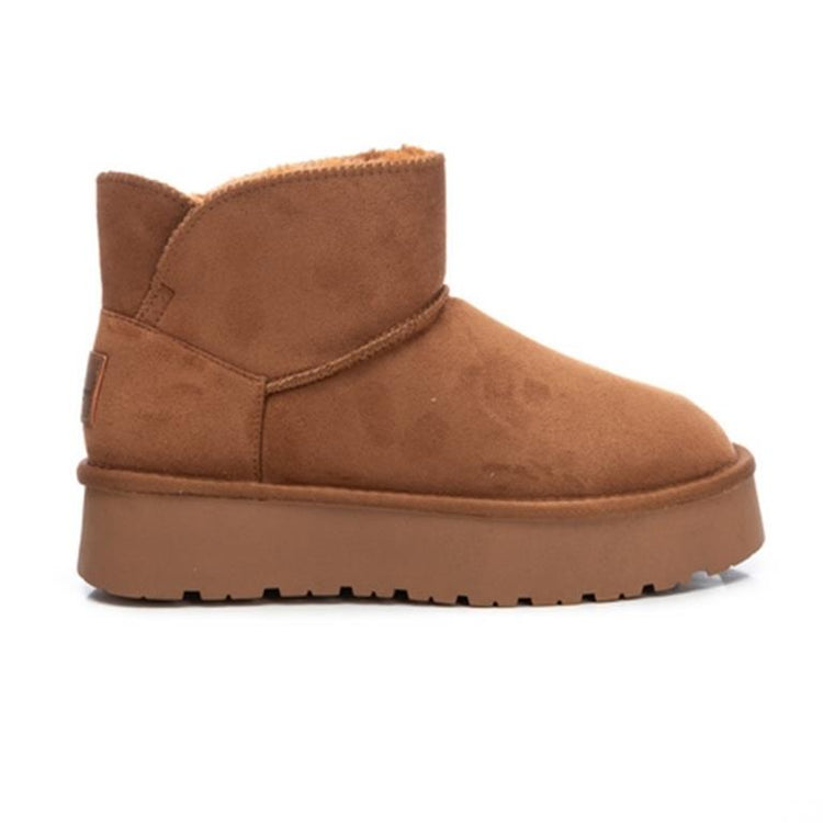 Xti Antelina Fur Lined Boots Camel