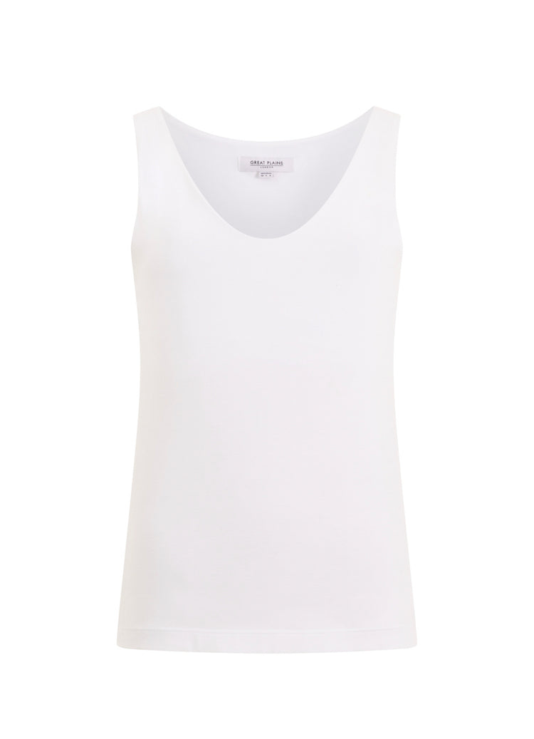 Great Plains Essentials Fitted Stretch Vest WHITE