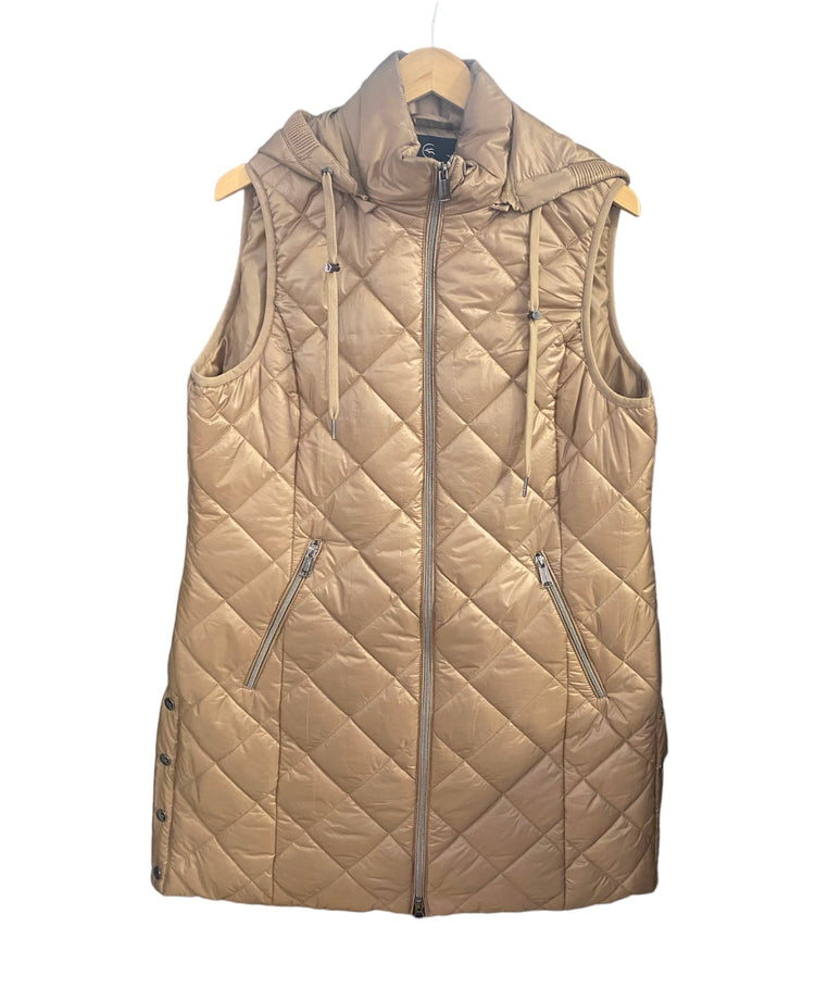 Normann Quilted Gilet Camel