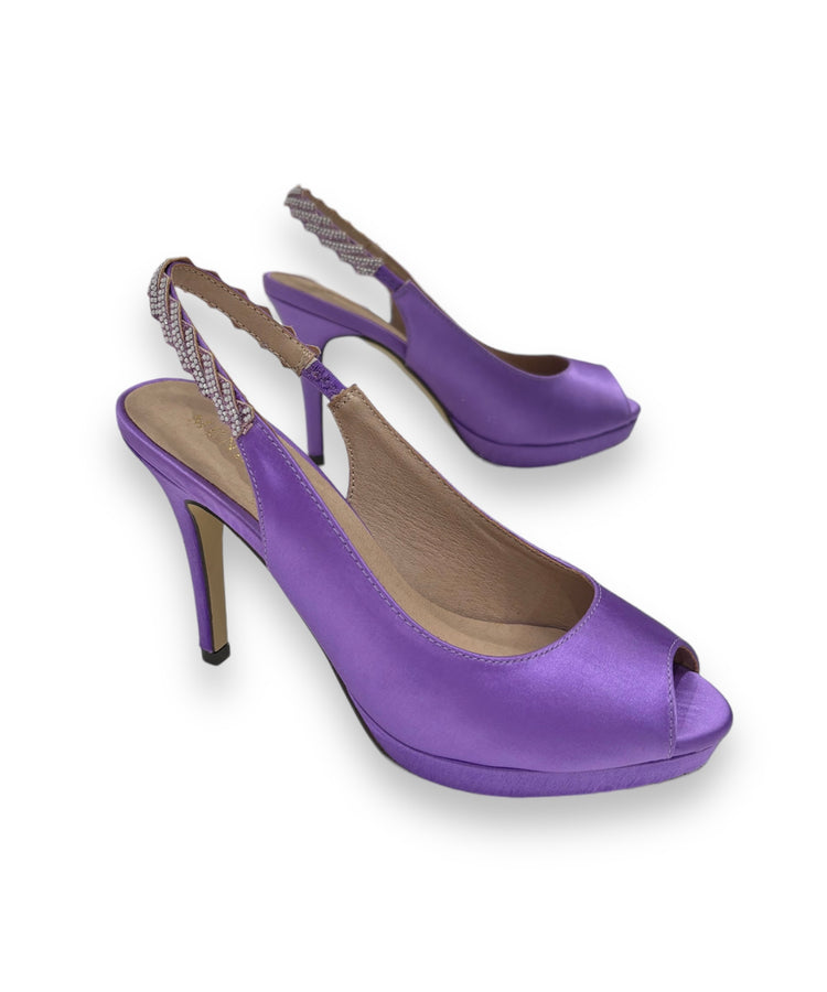 Menbur Open-Toe Heel - Purple