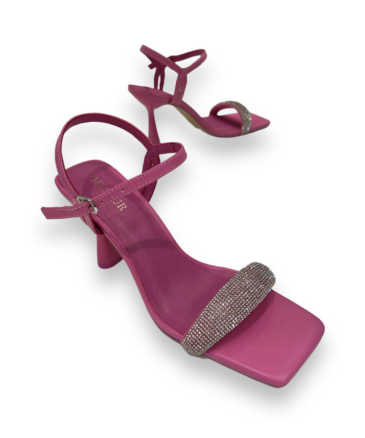 Menbur Strappy Glitter Sandal - Pink