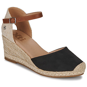 Xti Espadrille Wedge Black