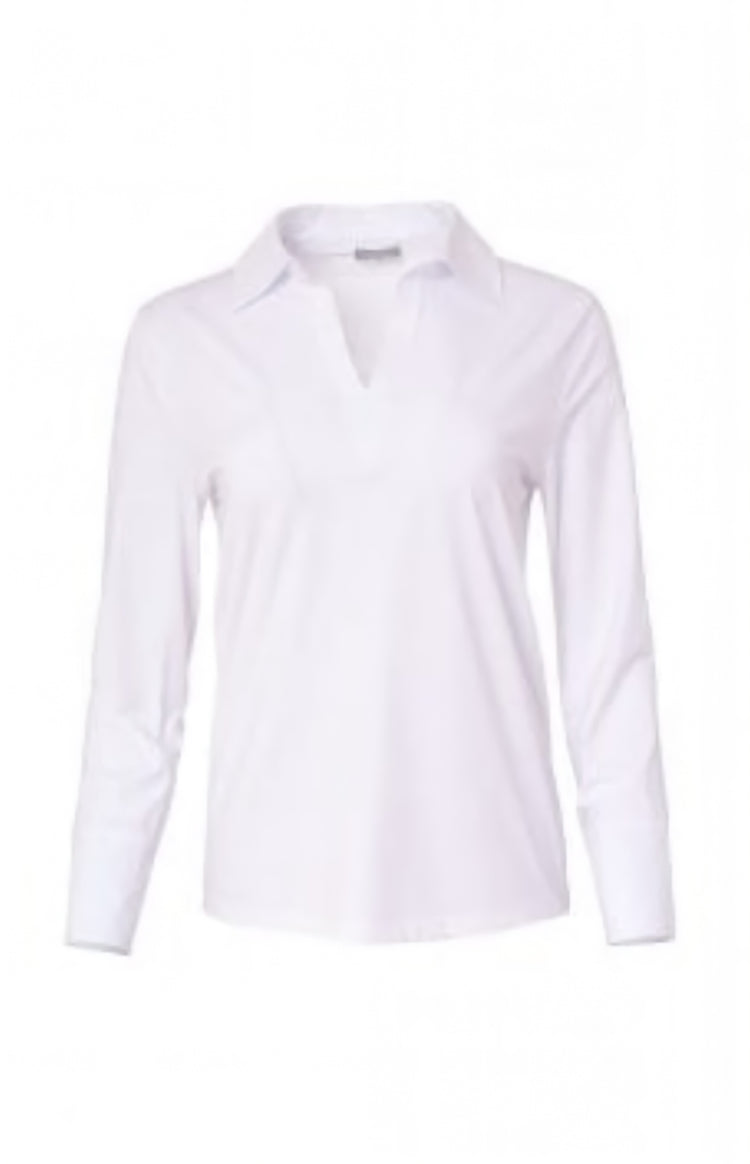 Naya Fitted Jersey Shirt White