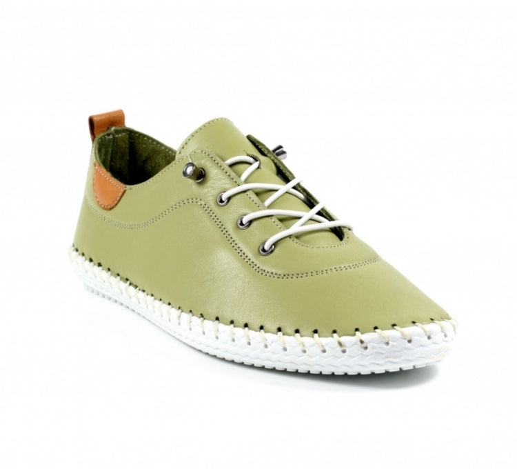 St Ives Khaki Plimsoll