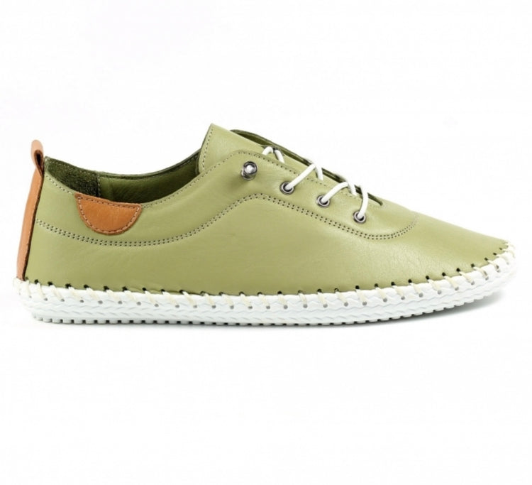 St Ives Khaki Plimsoll